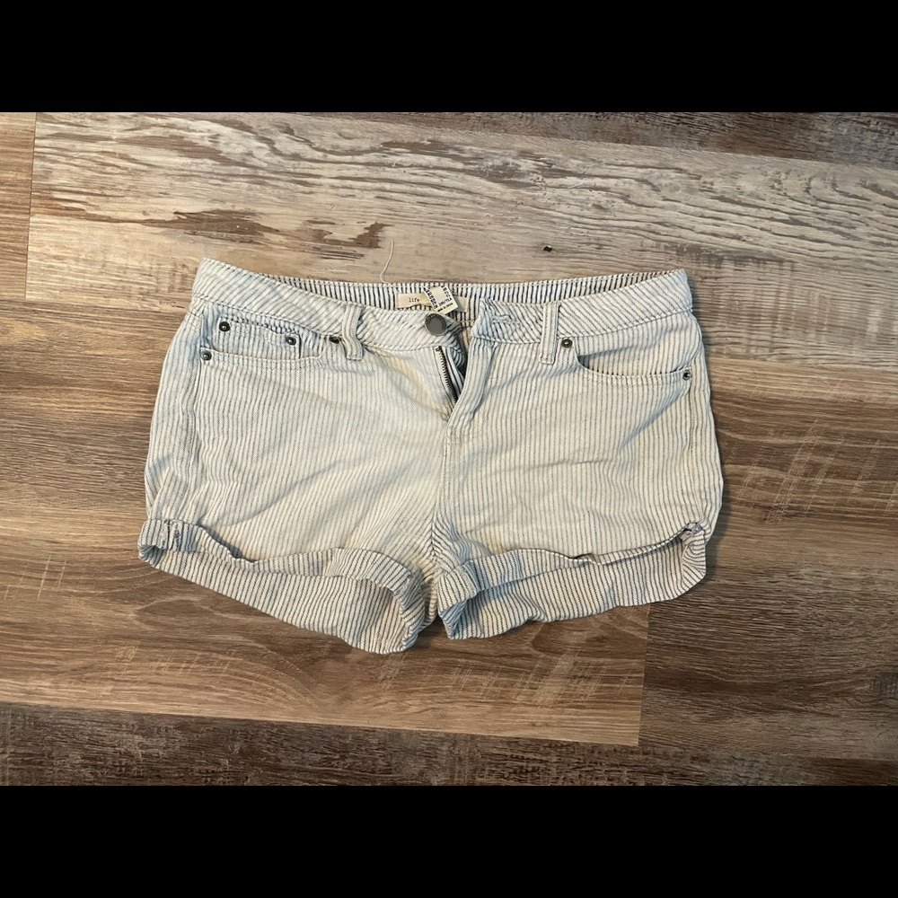 White striped shorts